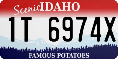 ID license plate 1T6974X