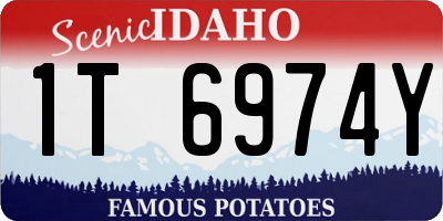 ID license plate 1T6974Y