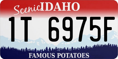 ID license plate 1T6975F