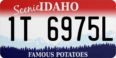ID license plate 1T6975L