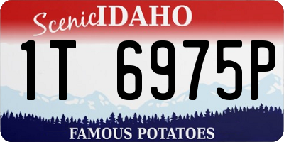 ID license plate 1T6975P