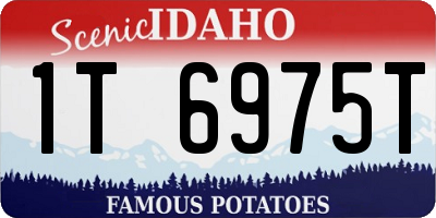 ID license plate 1T6975T