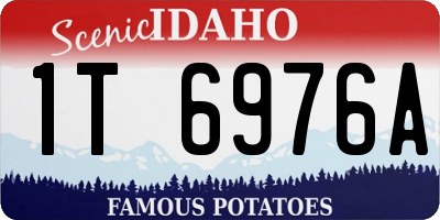 ID license plate 1T6976A