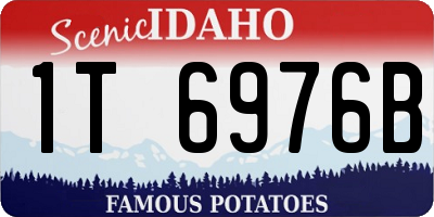 ID license plate 1T6976B