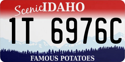 ID license plate 1T6976C