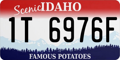ID license plate 1T6976F