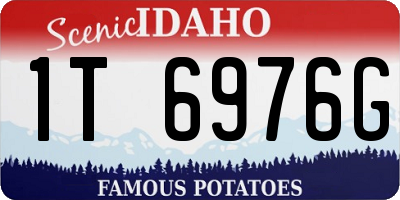 ID license plate 1T6976G
