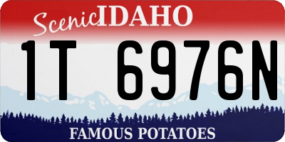 ID license plate 1T6976N