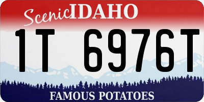 ID license plate 1T6976T