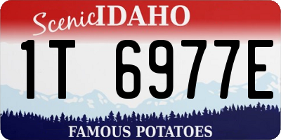 ID license plate 1T6977E