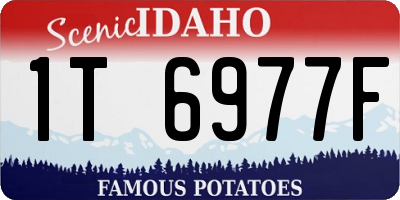 ID license plate 1T6977F