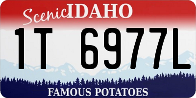 ID license plate 1T6977L