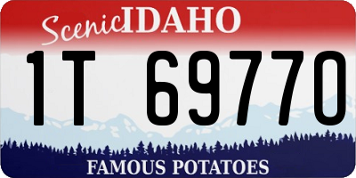 ID license plate 1T6977O