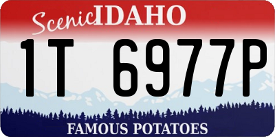 ID license plate 1T6977P
