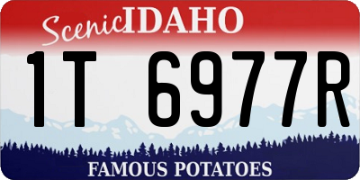 ID license plate 1T6977R
