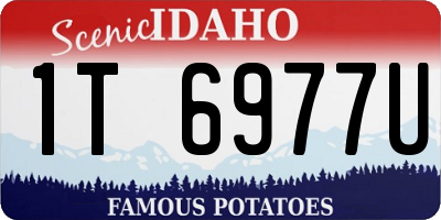 ID license plate 1T6977U