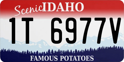 ID license plate 1T6977V