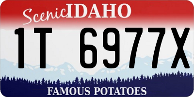 ID license plate 1T6977X