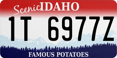 ID license plate 1T6977Z