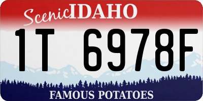 ID license plate 1T6978F