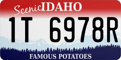 ID license plate 1T6978R
