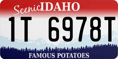 ID license plate 1T6978T
