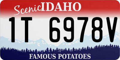 ID license plate 1T6978V