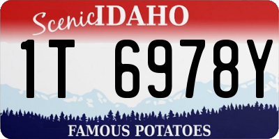ID license plate 1T6978Y