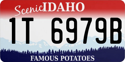 ID license plate 1T6979B