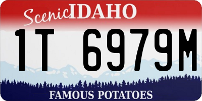 ID license plate 1T6979M