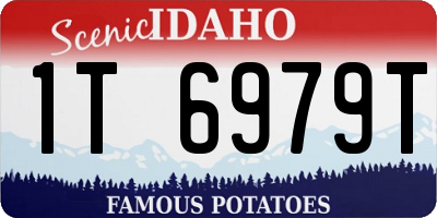 ID license plate 1T6979T
