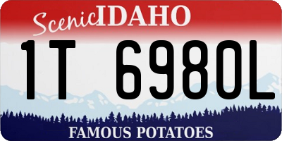 ID license plate 1T6980L
