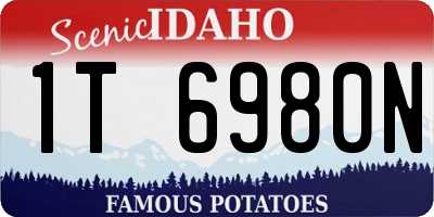 ID license plate 1T6980N