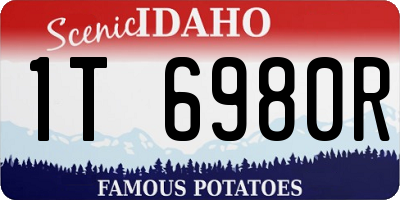 ID license plate 1T6980R