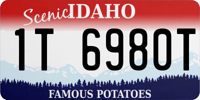 ID license plate 1T6980T