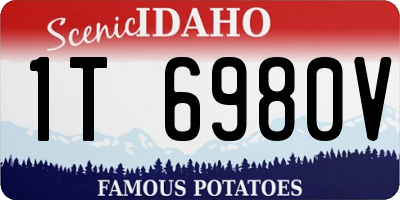 ID license plate 1T6980V