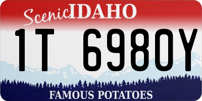 ID license plate 1T6980Y