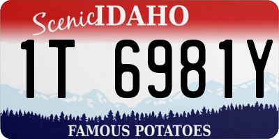 ID license plate 1T6981Y