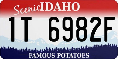 ID license plate 1T6982F
