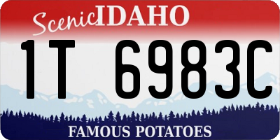 ID license plate 1T6983C