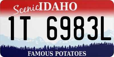 ID license plate 1T6983L