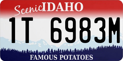 ID license plate 1T6983M