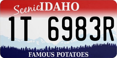 ID license plate 1T6983R