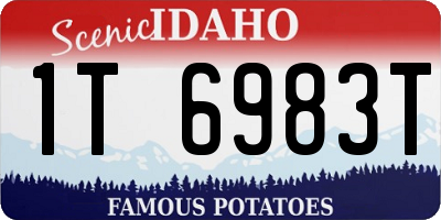ID license plate 1T6983T