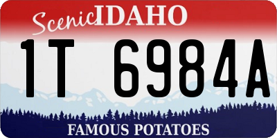 ID license plate 1T6984A