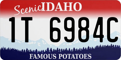 ID license plate 1T6984C