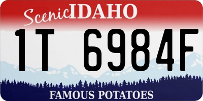 ID license plate 1T6984F