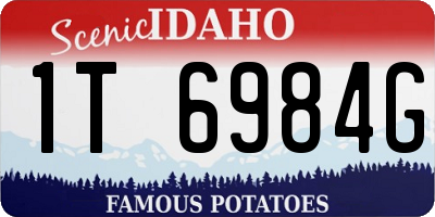 ID license plate 1T6984G