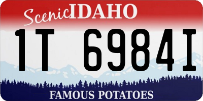 ID license plate 1T6984I