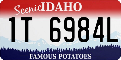 ID license plate 1T6984L
